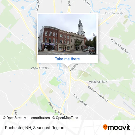 Rochester, NH map