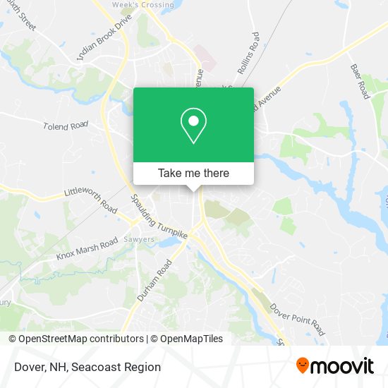 Mapa de Dover, NH
