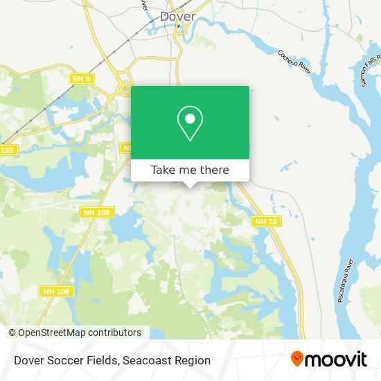 Dover Soccer Fields map
