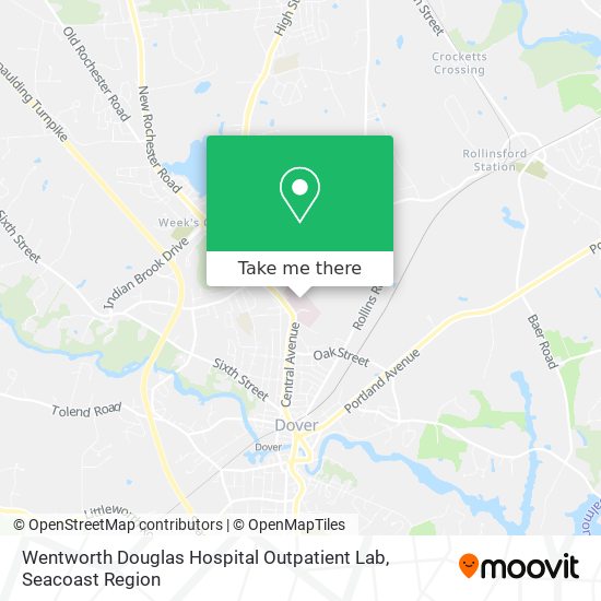 Mapa de Wentworth Douglas Hospital  Outpatient Lab