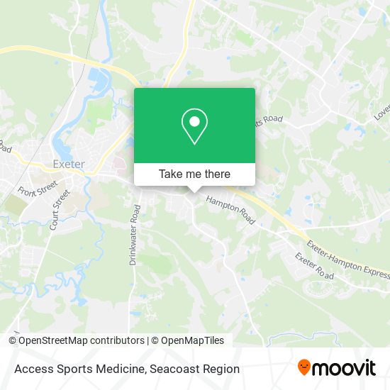 Access Sports Medicine map