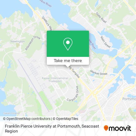 Franklin Pierce University at Portsmouth map