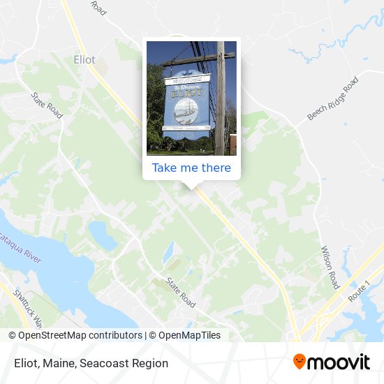 Eliot, Maine map