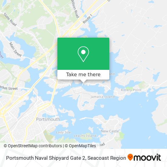 Portsmouth Naval Shipyard Gate 2 map