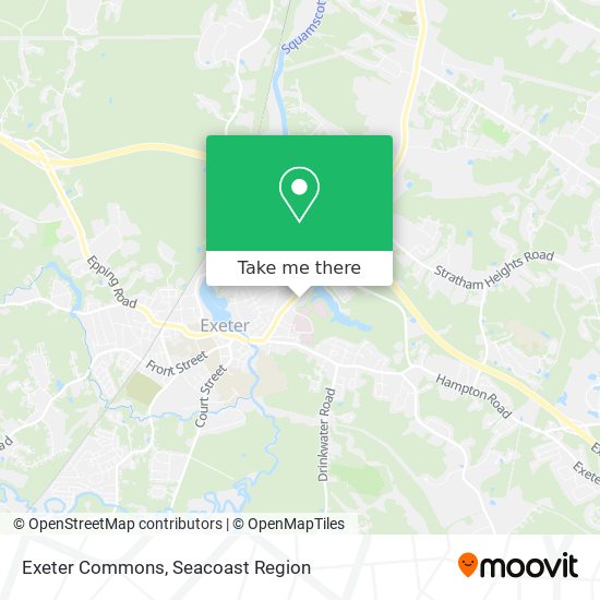 Mapa de Exeter Commons