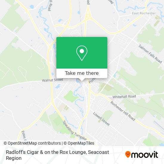 Radloff's Cigar & on the Rox Lounge map