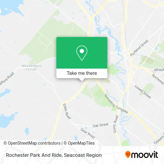 Rochester Park And Ride map