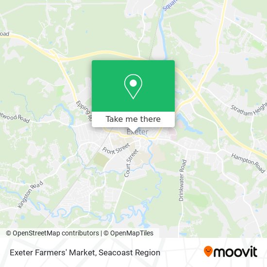 Mapa de Exeter Farmers' Market