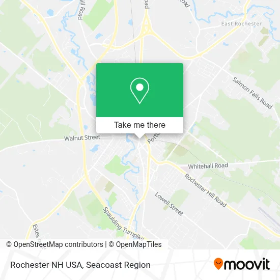 Rochester NH USA map