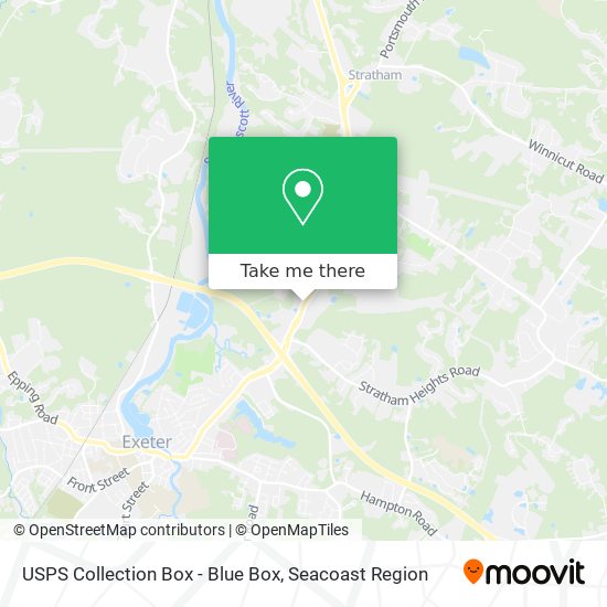 USPS Collection Box - Blue Box map