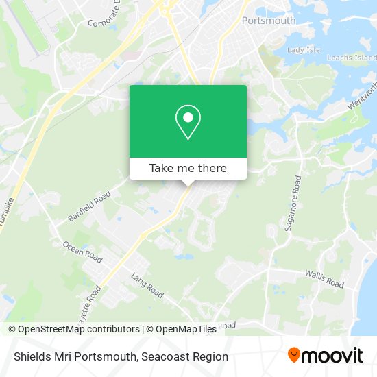 Shields Mri Portsmouth map