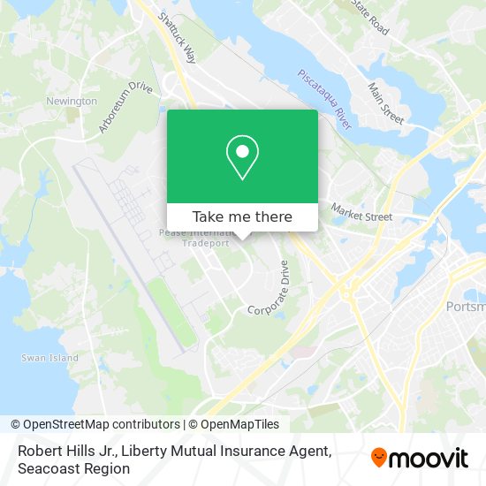 Robert Hills Jr., Liberty Mutual Insurance Agent map
