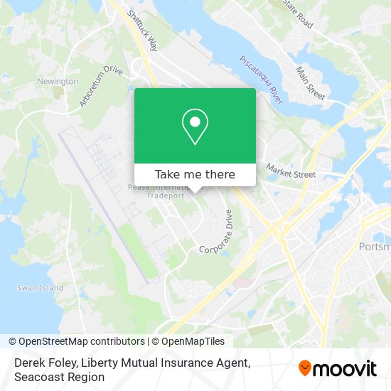 Derek Foley, Liberty Mutual Insurance Agent map