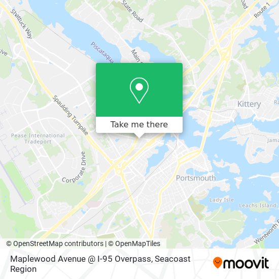 Mapa de Maplewood Avenue @ I-95 Overpass