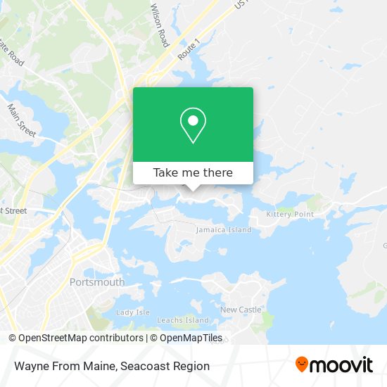 Wayne From Maine map
