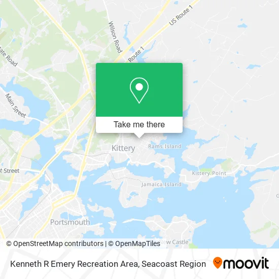 Kenneth R Emery Recreation Area map