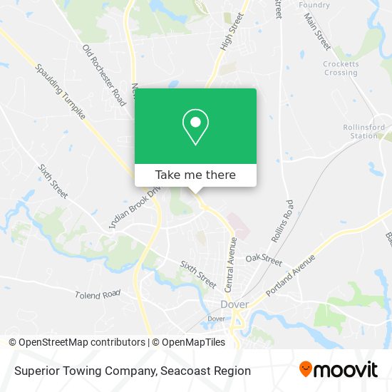 Superior Towing Company map