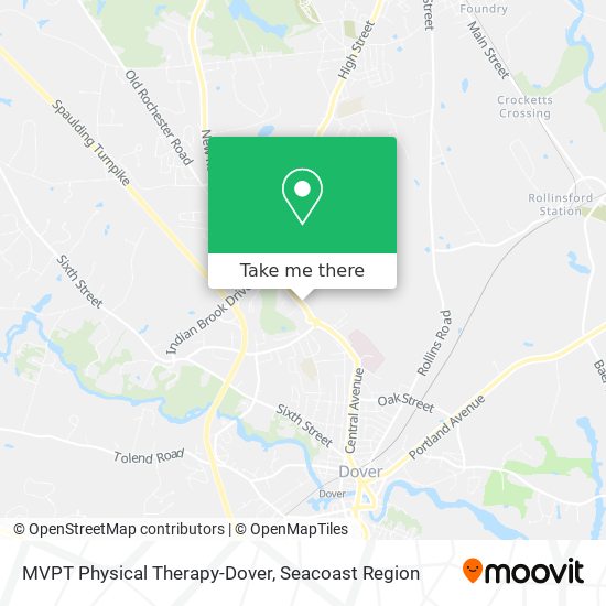 MVPT Physical Therapy-Dover map