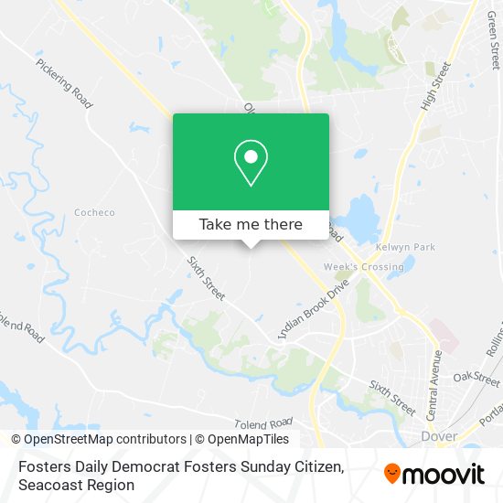 Fosters Daily Democrat Fosters Sunday Citizen map