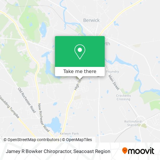 Jamey R Bowker Chiropractor map