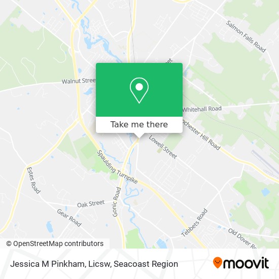 Jessica M Pinkham, Licsw map