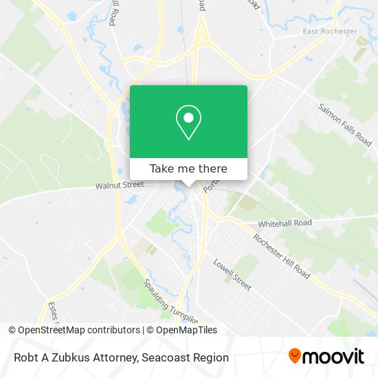 Robt A Zubkus Attorney map