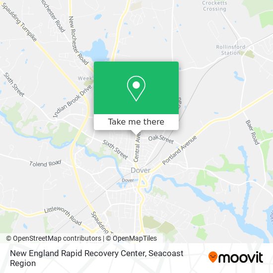 New England Rapid Recovery Center map