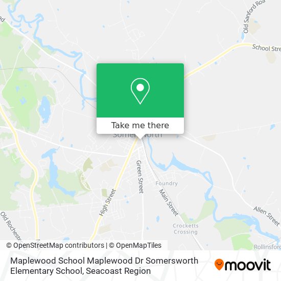 Maplewood School Maplewood Dr Somersworth Elementary School map