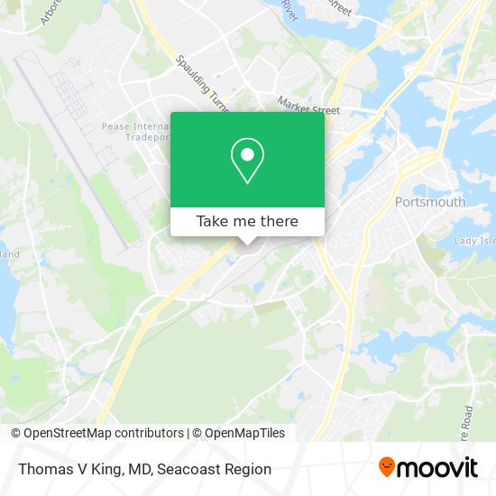 Thomas V King, MD map