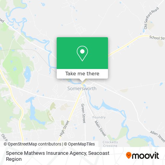 Spence Mathews Insurance Agency map