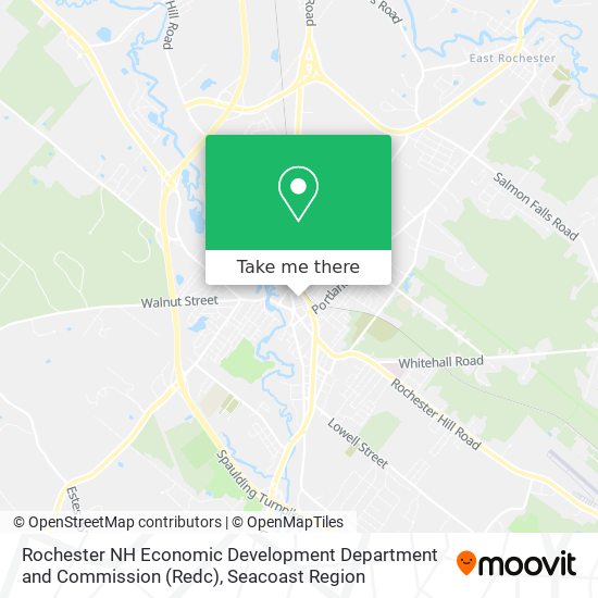 Mapa de Rochester NH Economic Development Department and Commission (Redc)