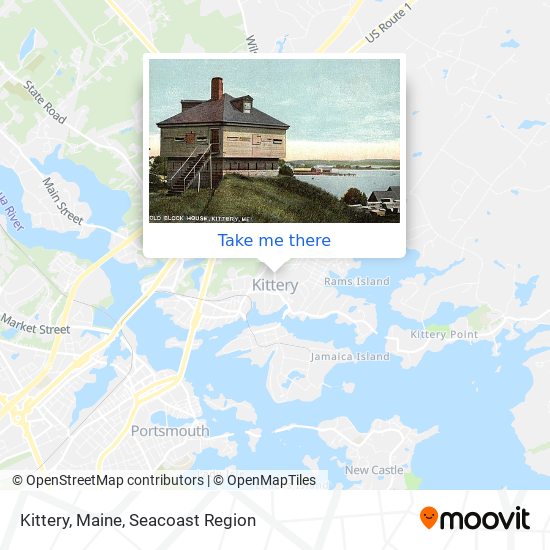 Kittery, Maine map