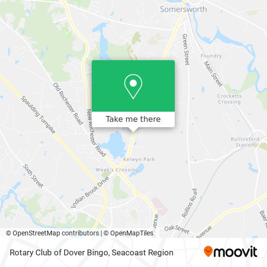 Rotary Club of Dover Bingo map