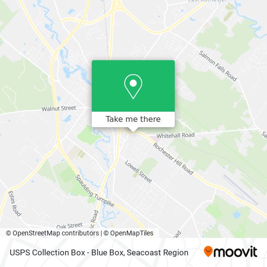 USPS Collection Box - Blue Box map