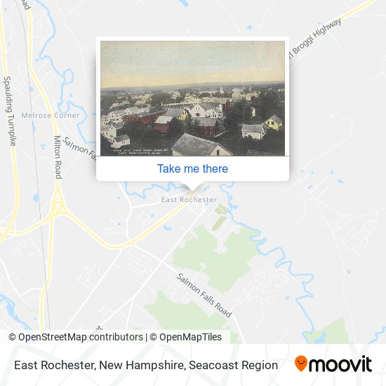 East Rochester, New Hampshire map