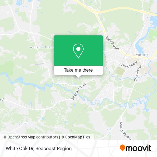 White Oak Dr map