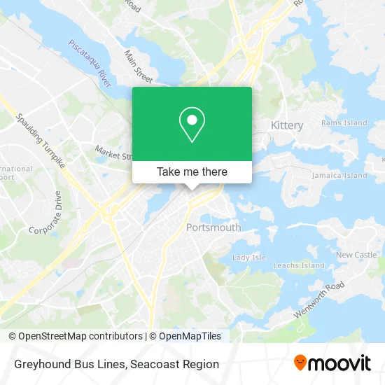 Greyhound Bus Lines map