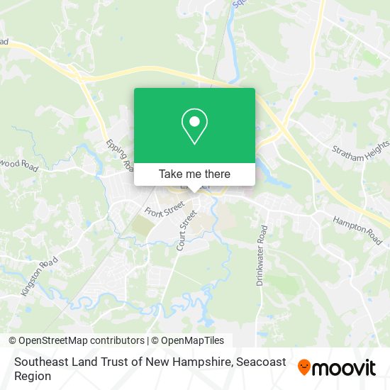 Southeast Land Trust of New Hampshire map