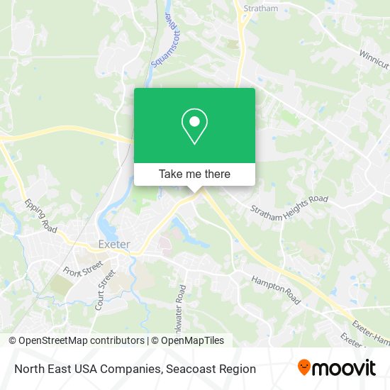 North East USA Companies map