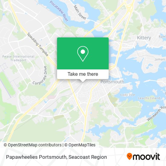 Mapa de Papawheelies Portsmouth
