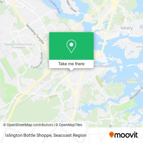 Mapa de Islington Bottle Shoppe