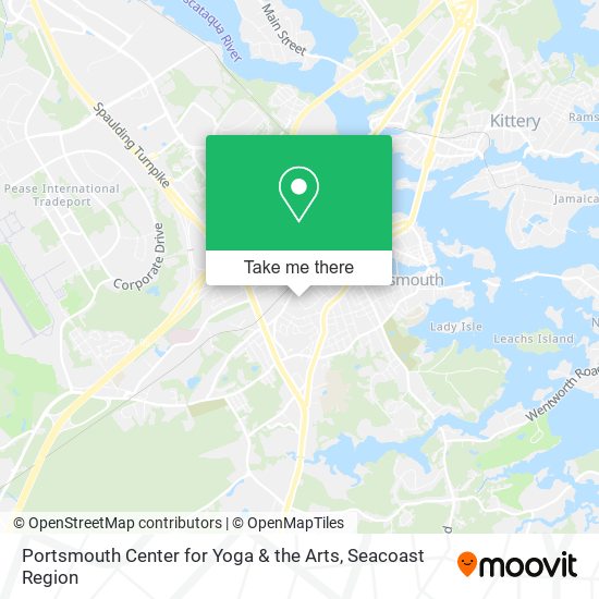 Mapa de Portsmouth Center for Yoga & the Arts