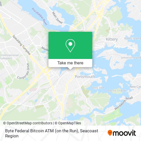Byte Federal Bitcoin ATM (on the Run) map