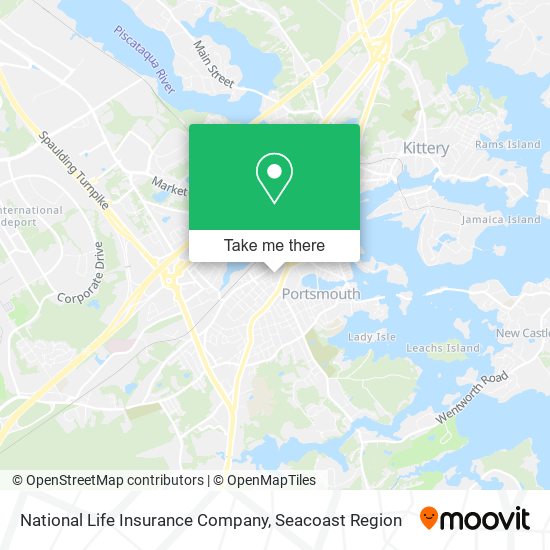 National Life Insurance Company map