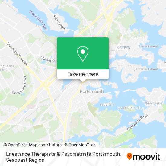 Lifestance Therapists & Psychiatrists Portsmouth map