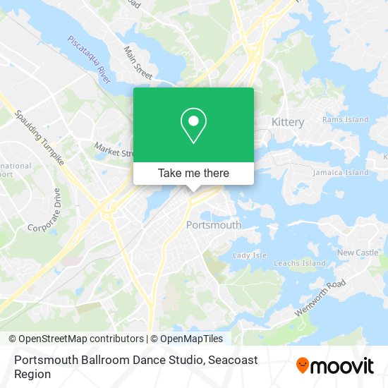 Portsmouth Ballroom Dance Studio map