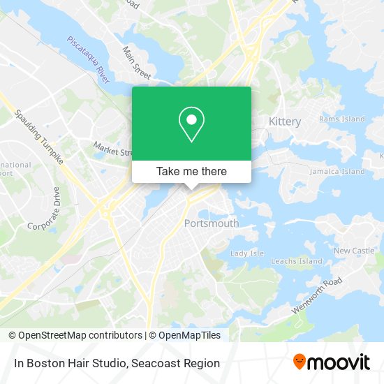 In Boston Hair Studio map