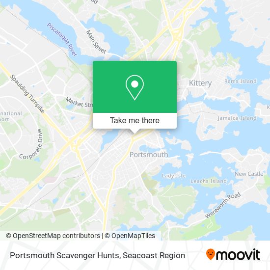 Portsmouth Scavenger Hunts map