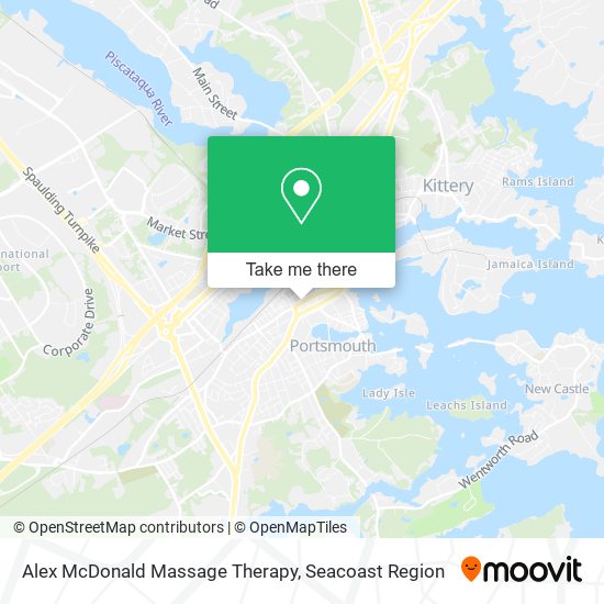 Alex McDonald Massage Therapy map