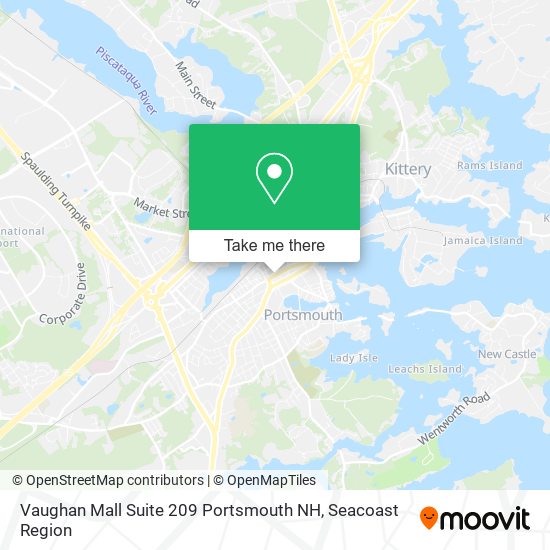 Vaughan Mall Suite 209 Portsmouth NH map